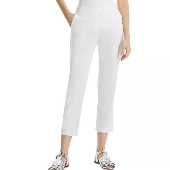 Theory Treeca 'Good Linen' Pull-On Pants 0 NWT - Picture 1 of 7